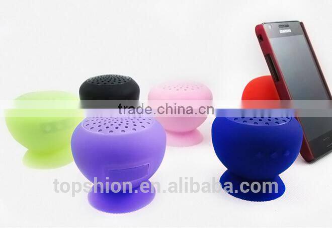 Super Bass Portable Wireless Bluetooth Speaker With Sucker, Silicone Mini Bluetooth Speaker