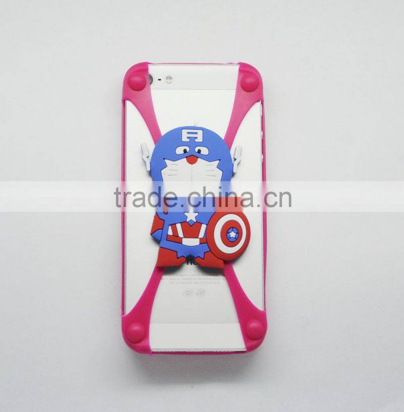 Factory price rubber custom logo cartoon mobile phone case for lg Samsung iphone