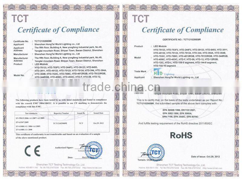 High power module (CE RoHs) for advertising lighting box high power