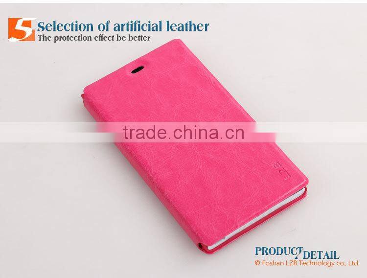 LZB Wholesale hot selling flip wallet case cover for xiaomi mi3,for xiaomi mi3 case, waterproof case for xiaomi mi3