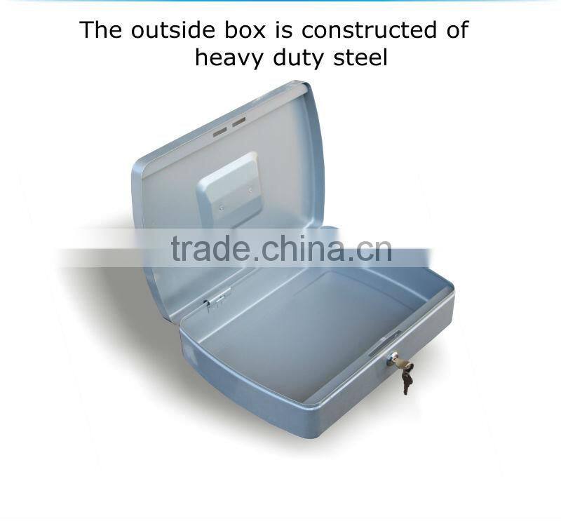 portable safe box with key lock the cash box can keep euro
