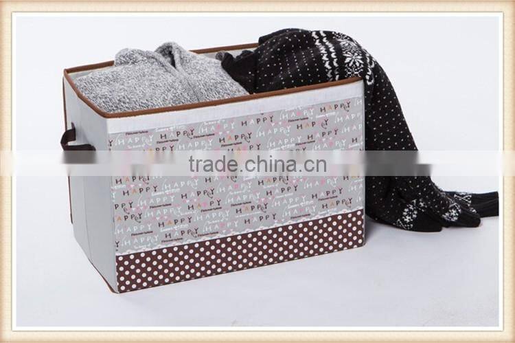 New design high grade oxford fabric double cover printing cartoon toy storage box
