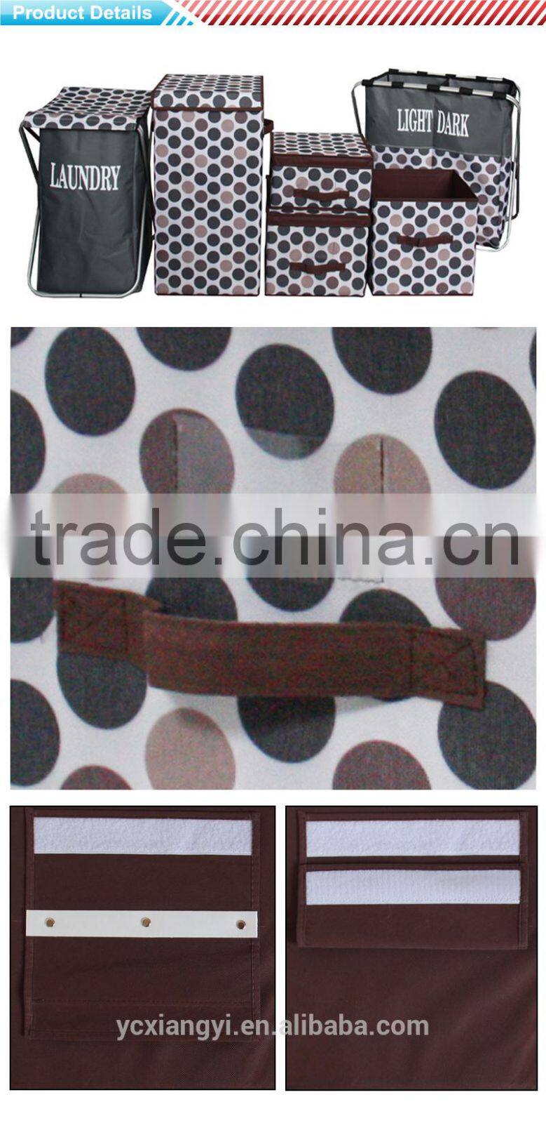 Foldbale Eco-Friendly 600D polyester fabric independent flexible Laundry baskets