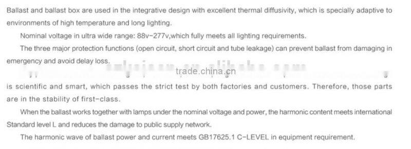 new product jiangsu price lvd UL electronic ballast for fluorescent lamp