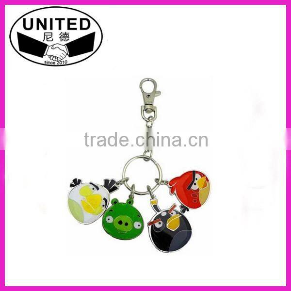 2015 Cheapest keychain,supermarket coins key chain,custom coin keyring
