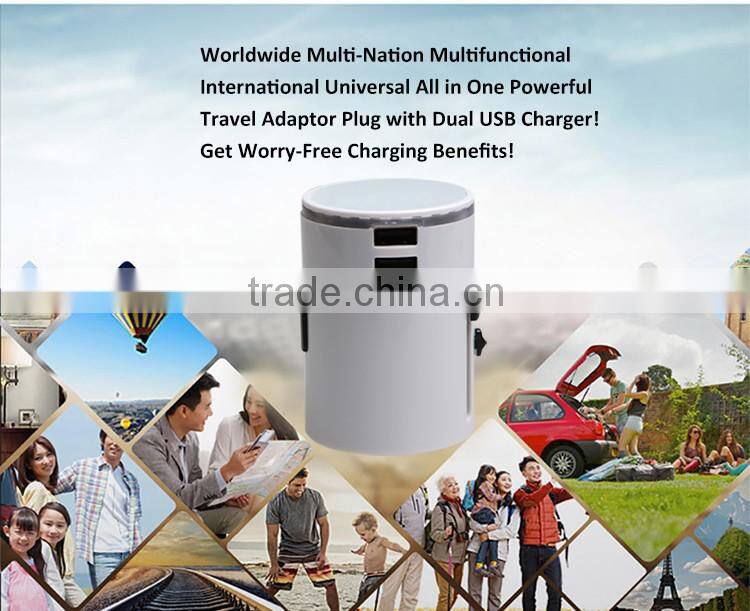 JS-W006 US Power Adapter plug for macbook Shucko Grounded Universal Adapter Plug Electrical plug