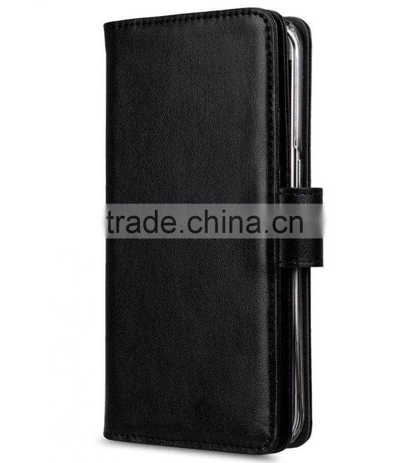 Popular Black Wallet MOBILE PHONE CASE Double Layer PU Leather Case for Samsung Galaxy S7 Edge