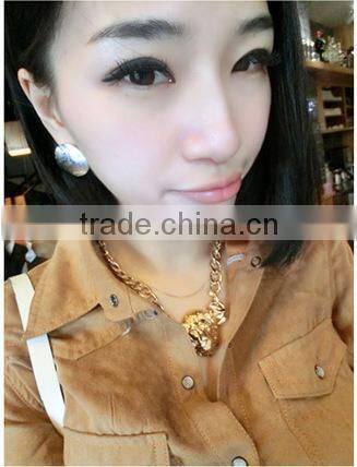 Top Quality Lion Head Choker Vintage Pendant Statement Necklace Women Necklaces & Pendants Fashion Necklaces for Women 201