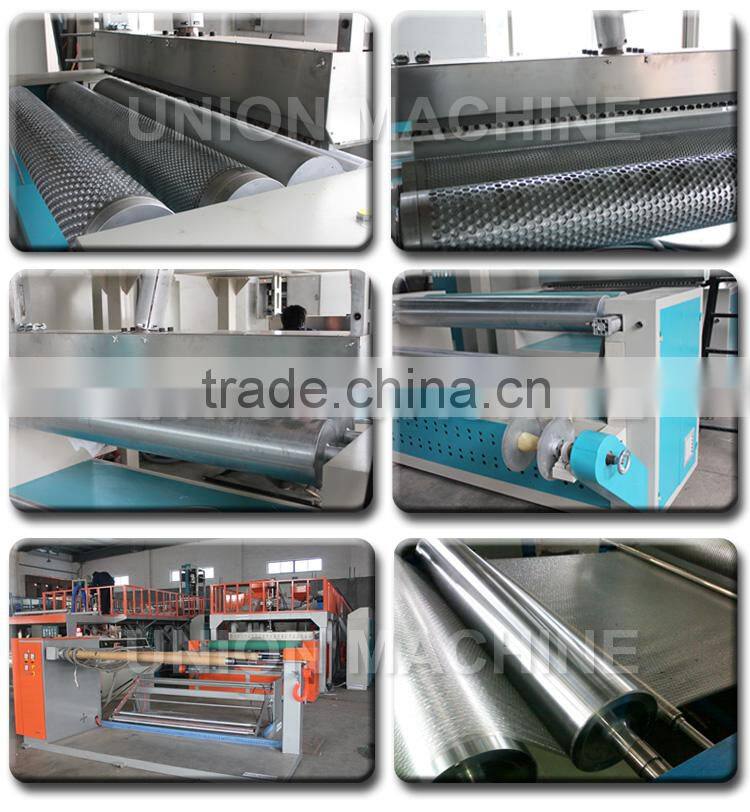 3 Layer air bubble sheet making machine 1.8m 2m 3m with Laminating machine Schneider electronic