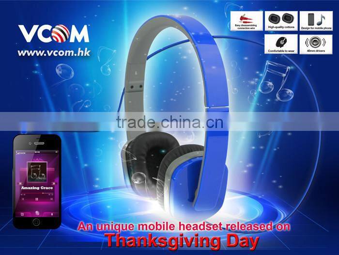 Wireless Bluetooth Stereo Headset Headphone with mic for Cellphone ,PC ,MP3 MP4