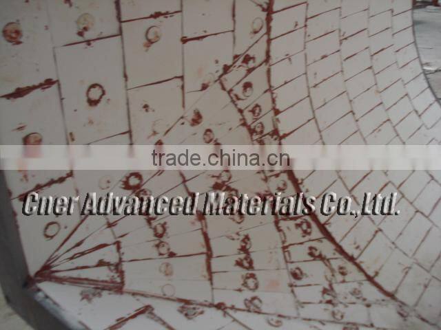 Alumina Ceramic Lined Roller Mill Elbow For Cement Plant