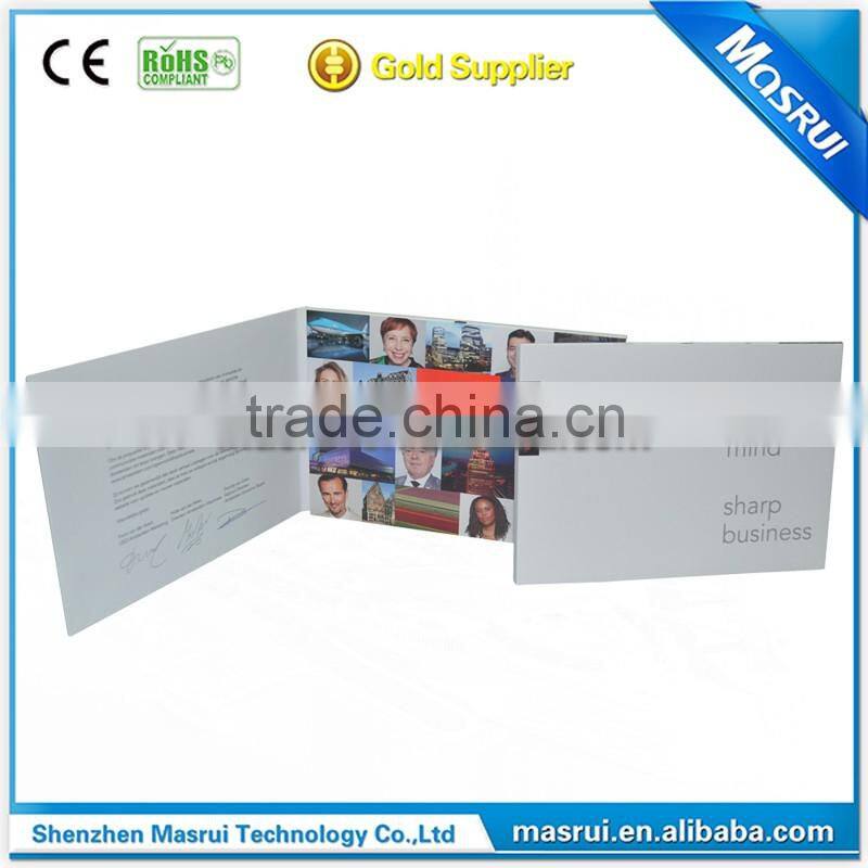 Paper Material and Artificial Style Video Invitation Greeting Card