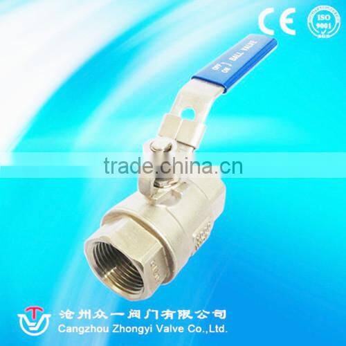 manufacturer of stainless steel 2pc thread ball valve