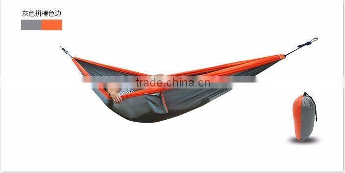 High quality Factory Customize 2 Person Outdoor Camping 210T Ripstop Nylon Parachute Portable Hammock