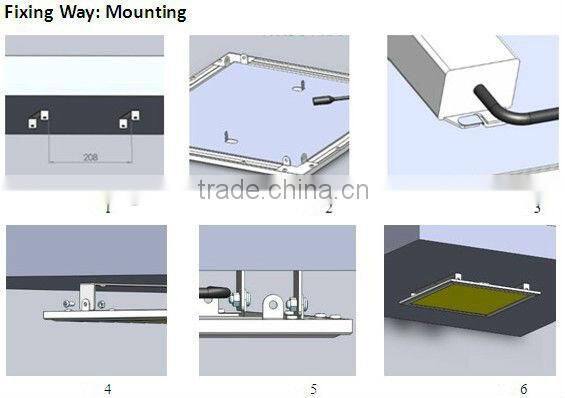 600x600 rgb led panel light 54w for KTV using color floor