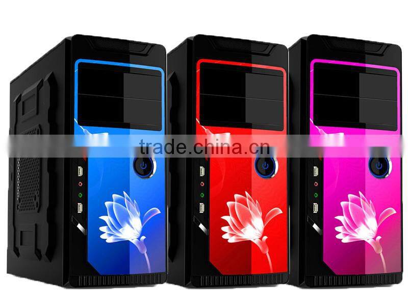 DN-V series v6 colorful atx computer case/red pink blue tower computer case