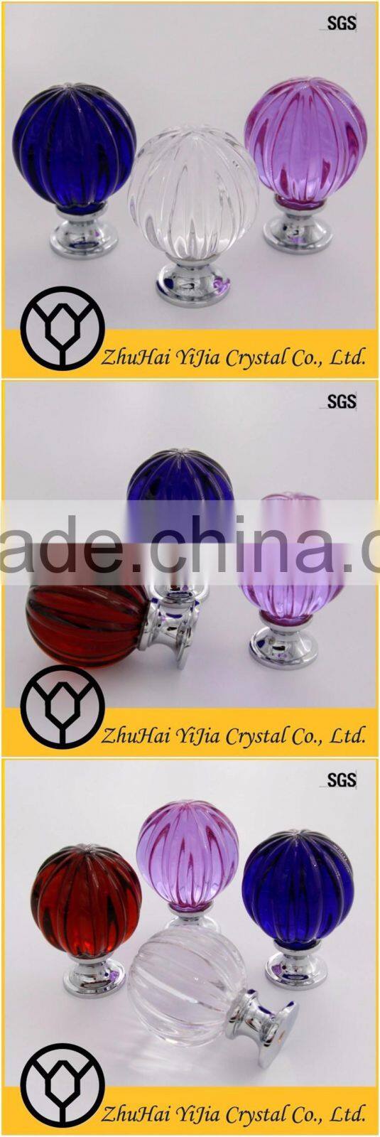 pumpkin style clear special furniture glass handles