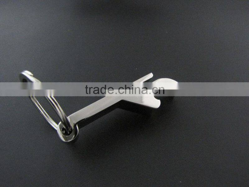 Wholesale popular cheap custom eco-friendly bulk silver bottle opener keychain