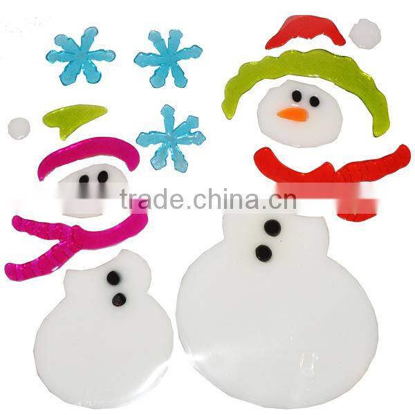 christmas sticky window decoration SNOWMAN ornament