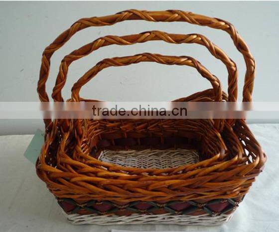 handmade christmas decorative door hanging willow basket