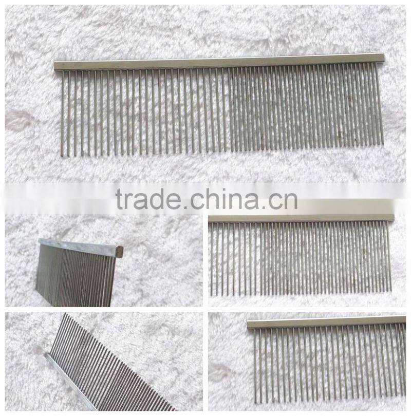 Free sample metal pet comb with simple design