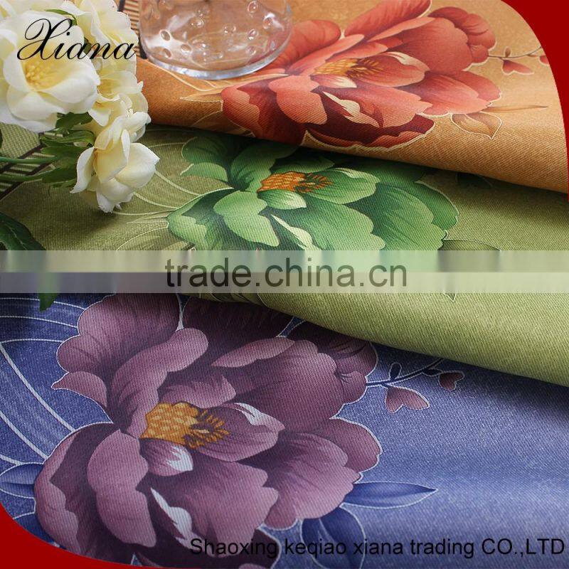2014 hot sell woven 100 percent polyester fabric for curtain