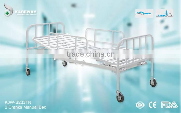 Steel folding double shake surgical hospital bed equipments factory