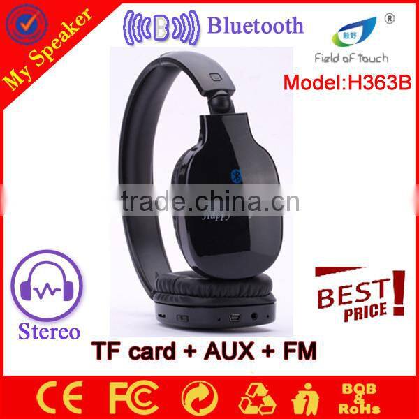 2014 computer headphone with TF card bluetooth FM