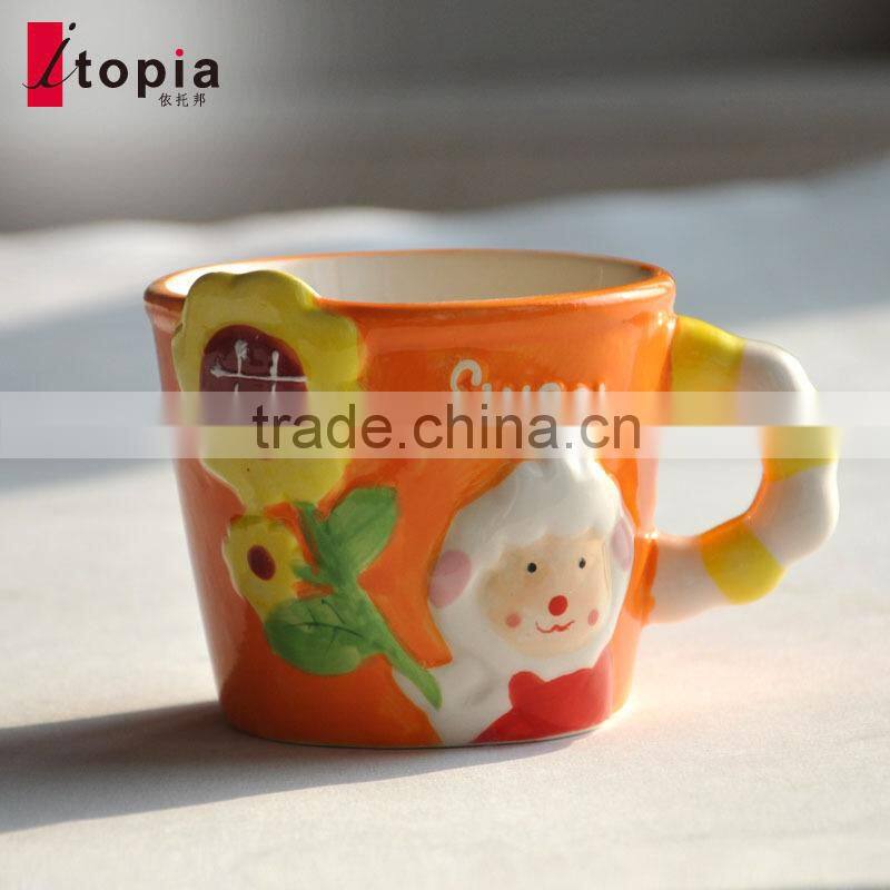 New arriving and best-sell sweet sheep ramekin pudding cup
