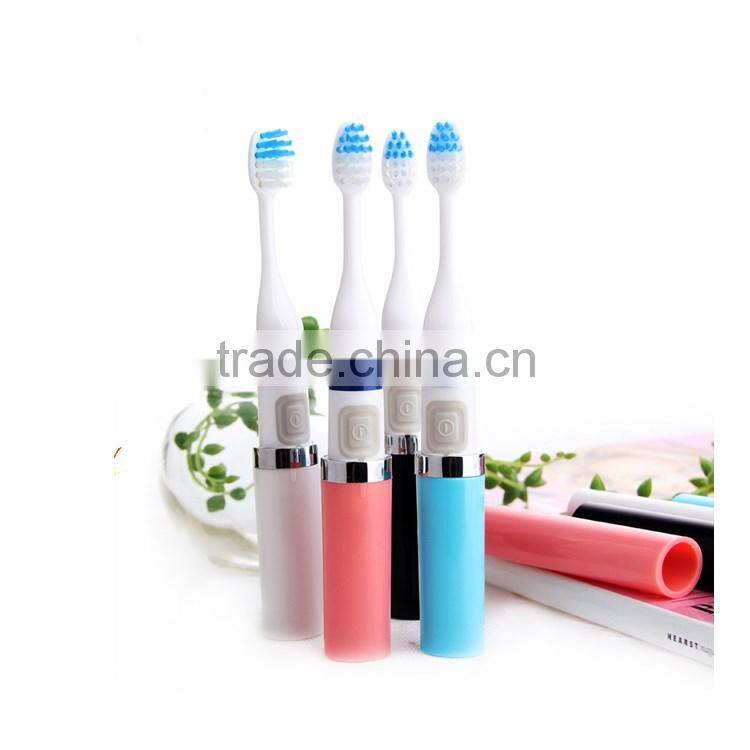 Dental care ultrasound electric toothbrush with two brush heads