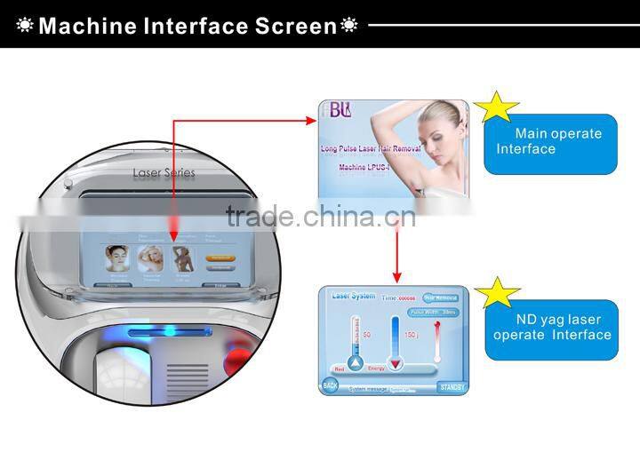 Long Pulse Nd Yag Laser Hair Removal Machine LPUS-I