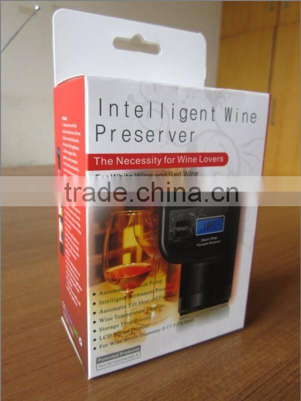 smart Intelligent Automatic Wine whiskey champagne Preserver Electric Vacuum Pump Digital Temperature for wine lover