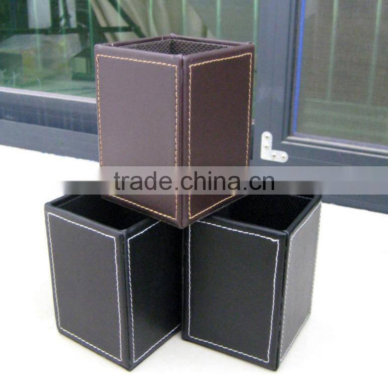2013 hot sale foldalbe rectangular leather paper storage box