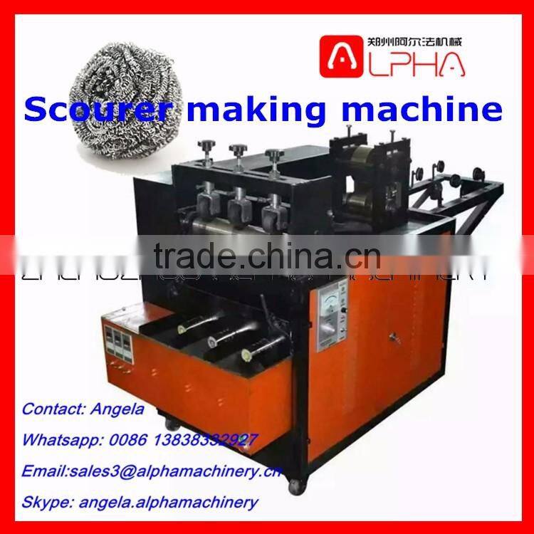 Good quality stainless steel scourer making machine