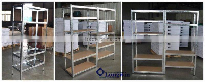 Garage warehouse kit organize corner wall mount shelf