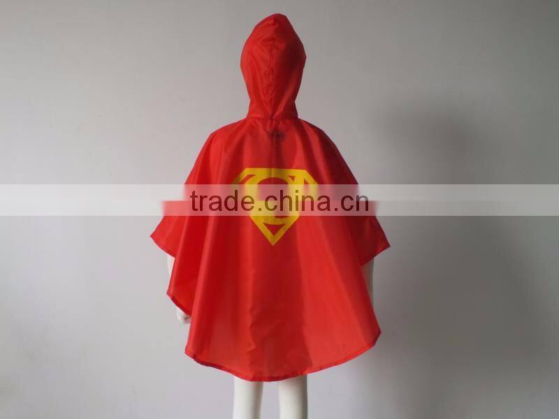 YS Superhero rain cape (boy girl) of 7 different styles for kids and adult