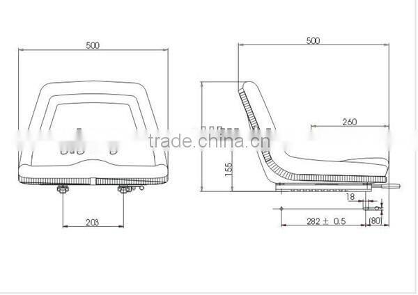Agriculture Mini Garden Wheel Tractor seat for bar mower