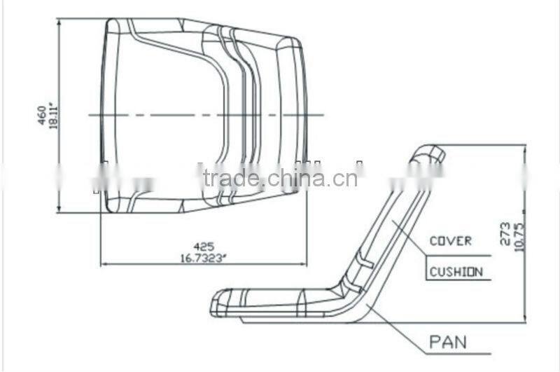 Chinese made Rotary Cultivator waterproof Seat