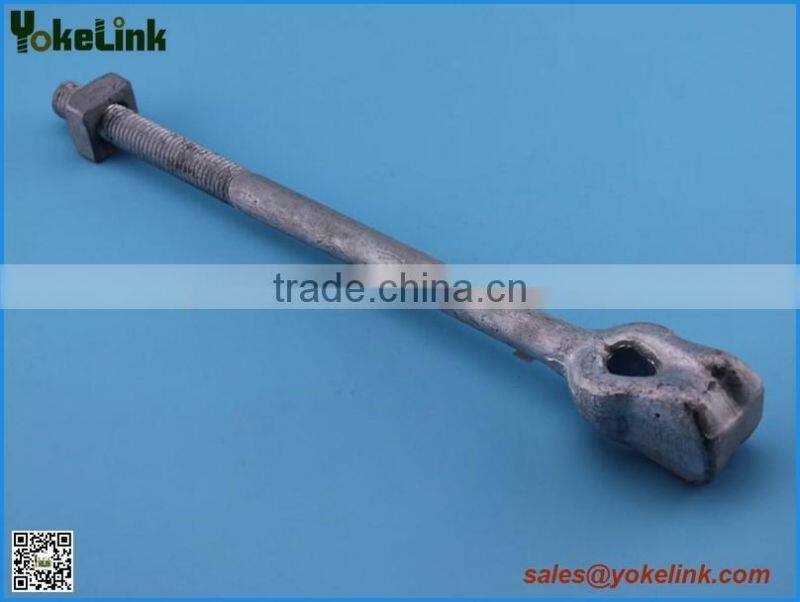 Pole Line fitting oval eye bolt