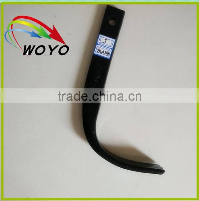 Single hole black power tiller blade
