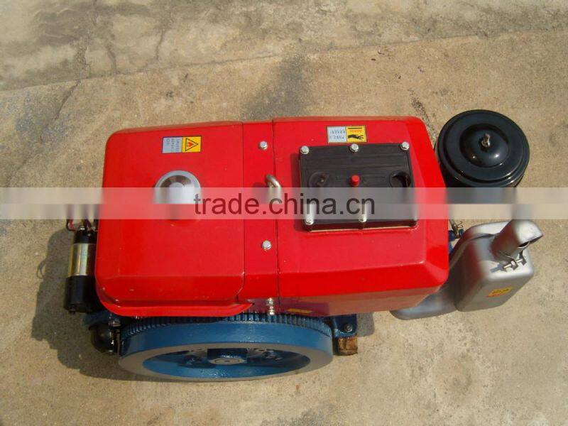 Single cylinder 4 stroke water cooled diesel engine