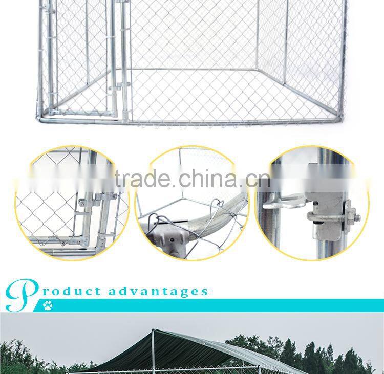 10x10x6 foot classic galvanized large outdoor dog fence dog kennel