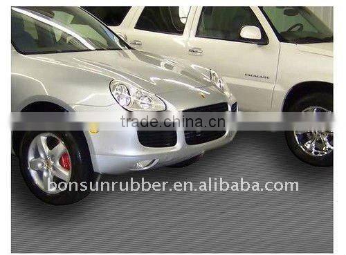 Checker garage rubber flooring