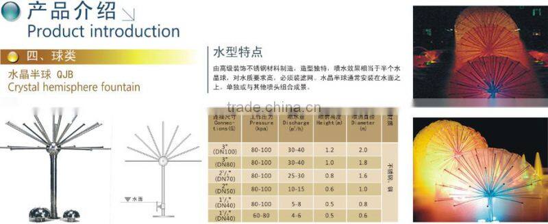 Dandelion water fountain nozzle