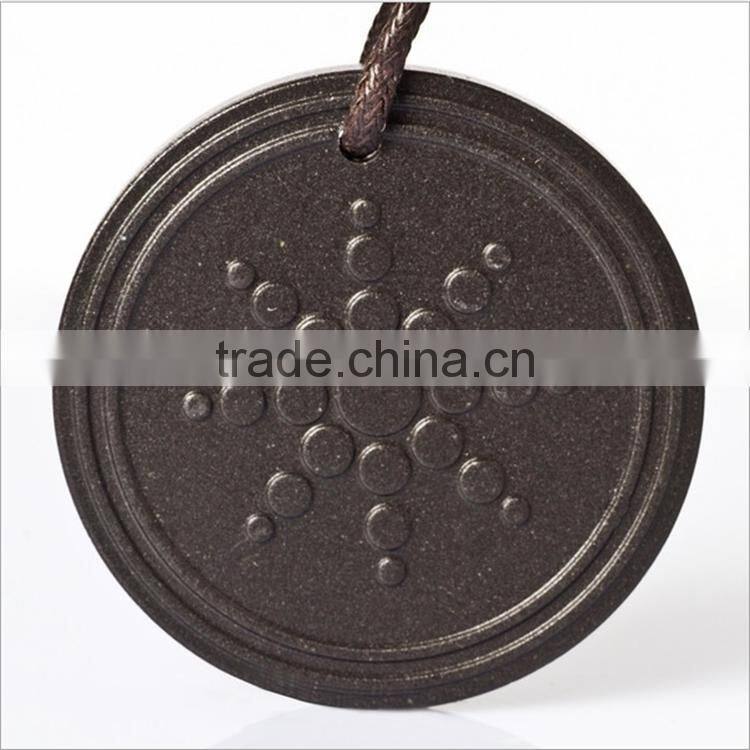 Quantum Scalar Energy Pendant Health Necklace Lava Material