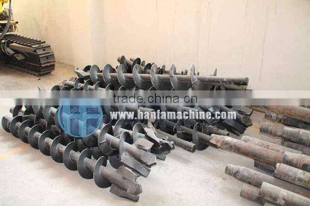 HF130Y crawler type auger drilling rig for photovoltaic solar spiral pile