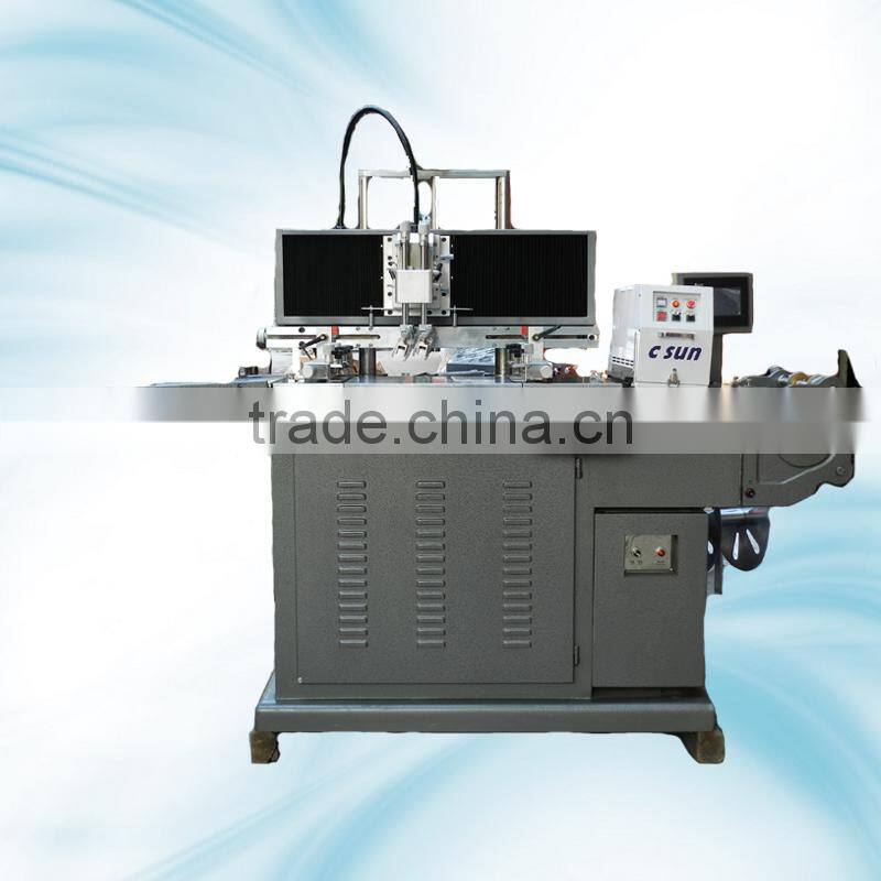 CH-320 high quality automatic roll to roll label screen printing machine for paper
