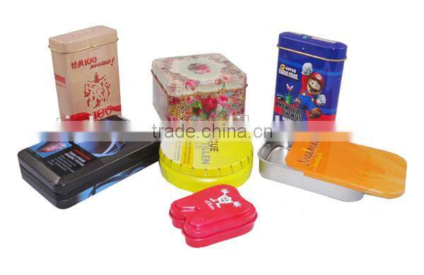 factory sale custom fashionable round food storage tin