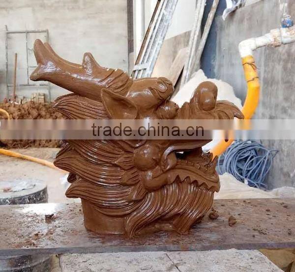 Bronze Dragon Head Fountain Sculpture