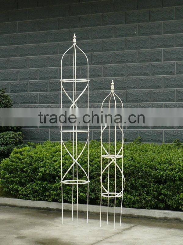 Folding outdoor metal plant garden stick